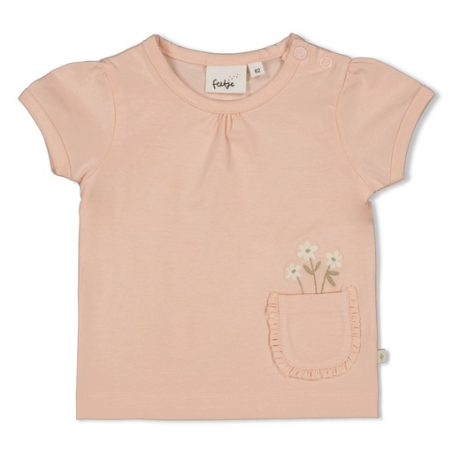 Feetje | T-shirt Girls Let Your Dreams Blossom Peach
