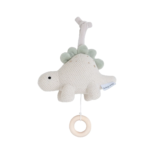 [576634] Baby's Only | Muziektrekker Animals Dino Laurel Green/Warm Linnen