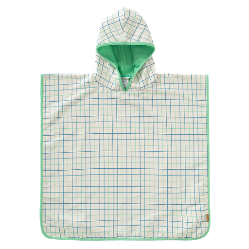 [576941] Fresk | Poncho Classic Check UV Poncho Ecru