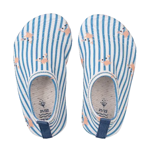 Fresk | Waterschoenen Boys Stripes & Crabs Blue
