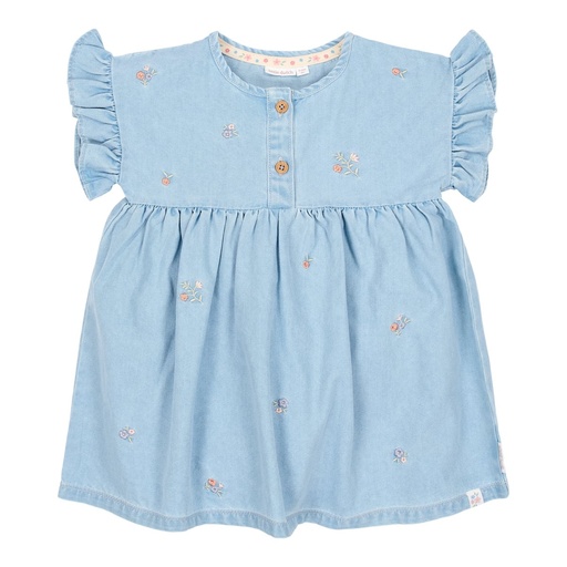 Little Dutch | Jurk Girls Denim Blue