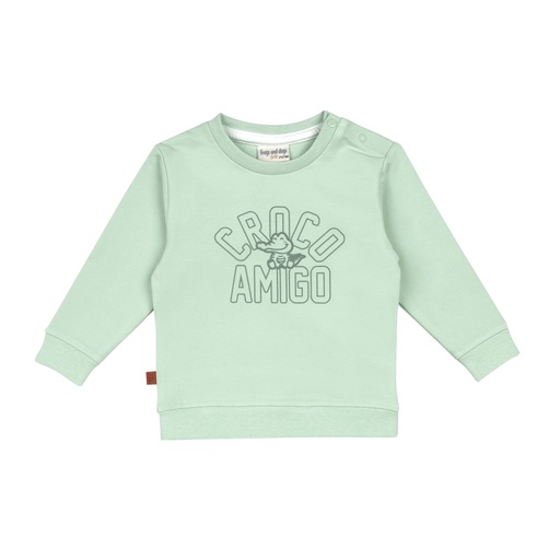 Frogs&Dogs | Sweater Boys Croco Amigo Subtle Green 