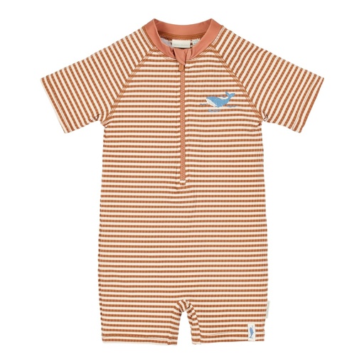 Little Dutch | Zwempak Boys Ocean Brown Stripes