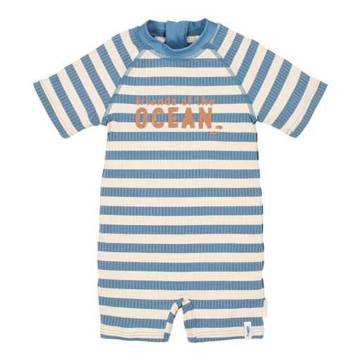 Little Dutch | Zwempak Boys Ocean Blue Stripes