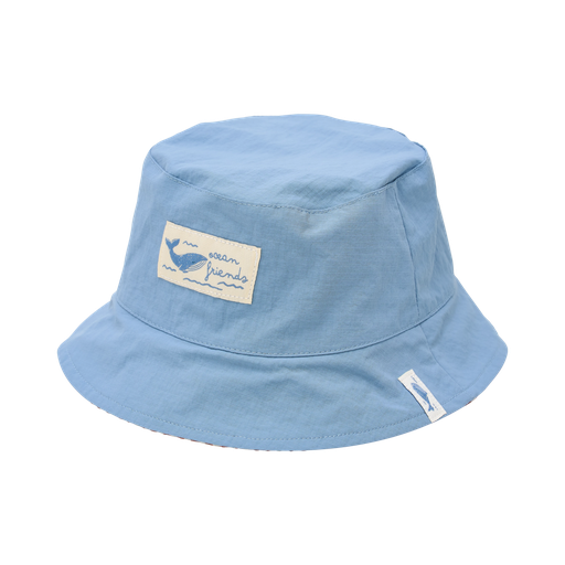 Little Dutch | Zonnehoed Boys Reversible Ocean Surf Blue