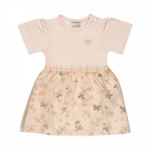 Frogs&Dogs | Jurk Girls Butterflies Rose Water 