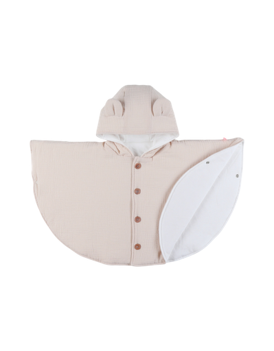Noukies | Poncho Mousseline Bio Beige