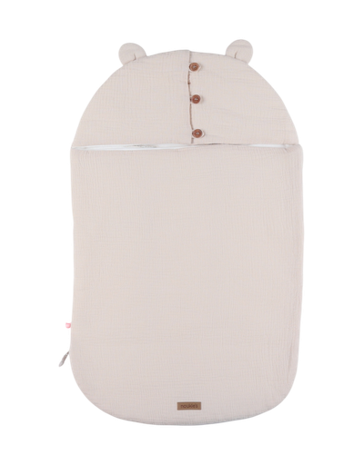 [577926] Noukies | Voetenzak Mousseline Bio Beige