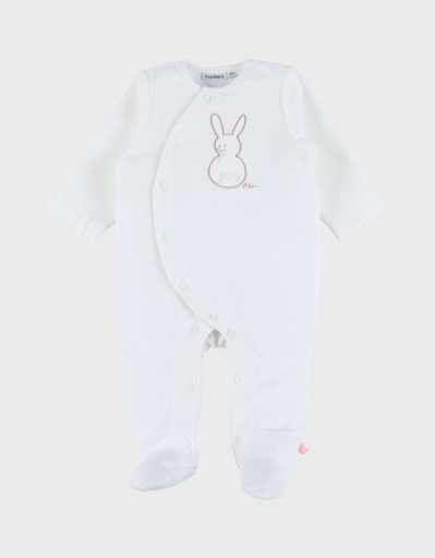 Noukies | Pyjama Rosie Velours Wit