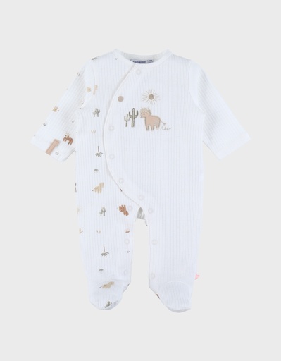 Noukies | Pyjama Fluffy Jersey Wit