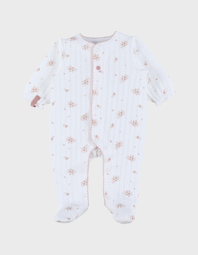 Noukies | Pyjama Vintage Flowers Jersey Wit
