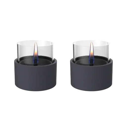 [578417] Tenderflame | Kaars Breeze 10 Keramiek Zwart 2-pack