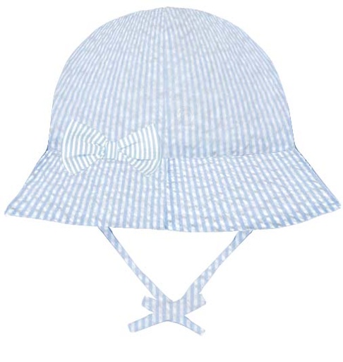 [578456] Vanilla Copenhagen | Zonnehoed Seersucker Blue Blauw 1-2Y