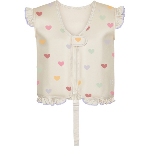 [578520] Vanilla Copenhagen | Zwemvest Neoprene Hearts Ecru 1-3Y 11-20kg 
