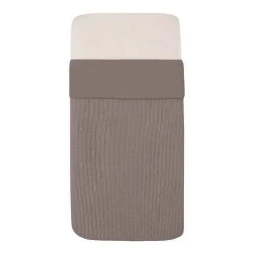 [578606] Witlof for Kids | Deken Waves Warm Grey Tuck-Inn 40x80cm
