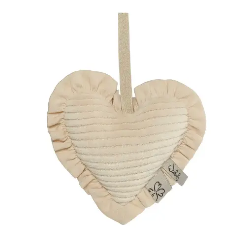 [578641] Witlof for Kids | Fopspeendoekje Hart Soft Sand