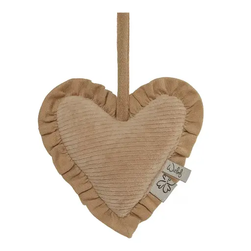 [578642] Witlof for Kids | Fopspeendoekje Hart Urban Taupe