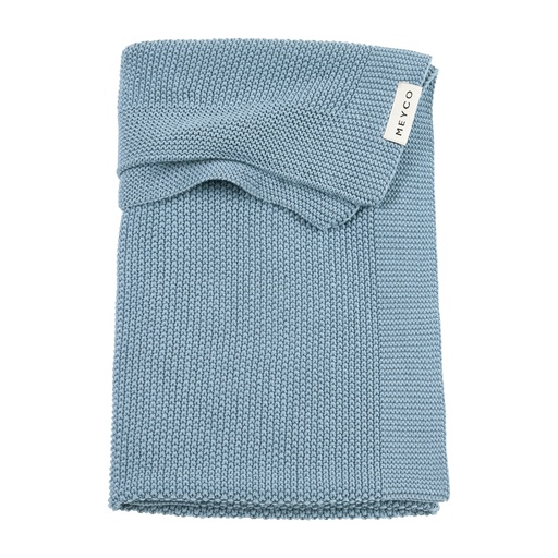 [578767] Meyco | Deken Mini Relief Jeans Blue Blauw 75x100cm