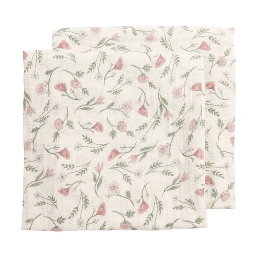 [578853] Meyco | Tetra Doek Pre-washed Flower 70x70cm 2-pack 