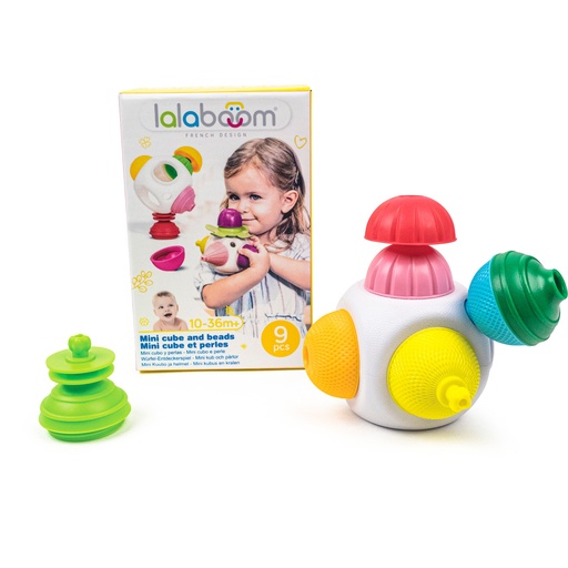[579006] Lalaboom | Educatief Speelgoed Mini Kubus met Kralen 9pcs