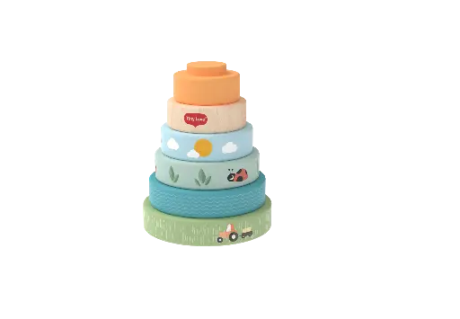 [579088] Tiny Love | Stapeltoren Farmers Funday Stacking Tower  Boerderijprint