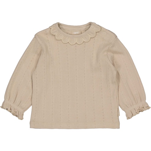 QPI | T-shirt Girls Lilly Longsleeve Taupe
