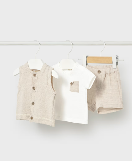 Mayoral | Outfit Boys Layette Wheat 3-delig
