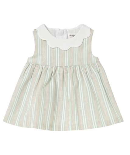 Mayoral | Jurk Girls Layette Stripes Aqua