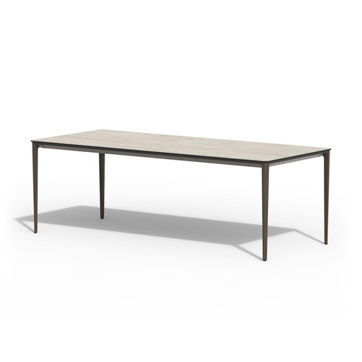 [579498] Tierra | Tuintafel Trespa Travertin Elegante Dining Table Chocolat  219x92cm 