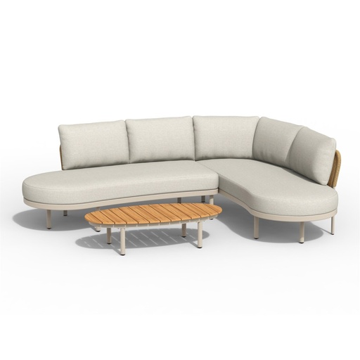 [579508] Tierra | Lounge Set Fumanu Complete Left Champagne 