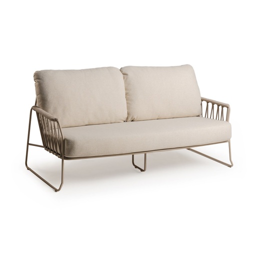 [579514] Tierra | Lounge Zetel Rivera 2-Seater Champagne 