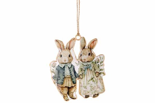 [579572] Cosy & Trendy | Hangfiguur Konijn Vintage 6x0,5x10cm