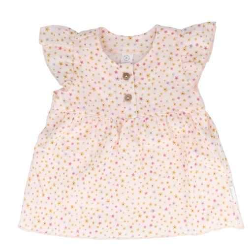 Maximo | T-shirt Girls Muslin Muschelrosa-Blümchen 