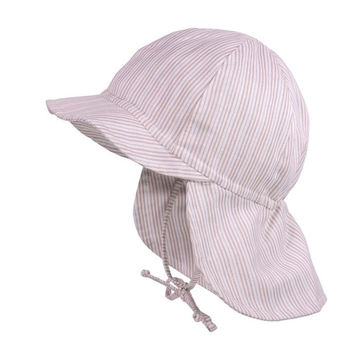 Maximo | Zonnehoedje Boys Linnen Mix Beige-Streifen 