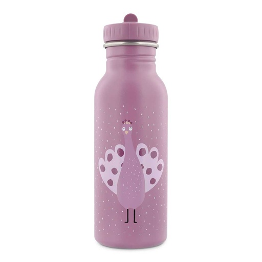 [579938] Trixie | Drinkfles Mrs. Peacock RVS Paars 500ml