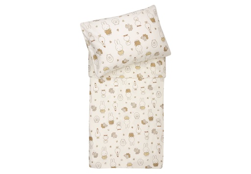 [580063] Jollein | Donsovertrek Miffy Family Farm met Sloop 100x140cm