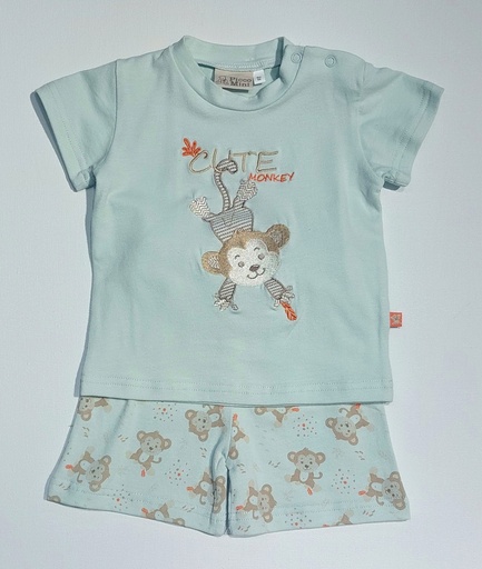 Picco Mini | Pyjama 2-delig Aap Groen