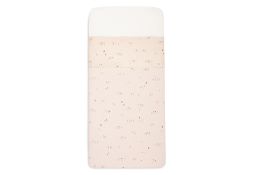 [580186] Jollein | Laken Wieg Pretty Picnic Roze 15x100cm