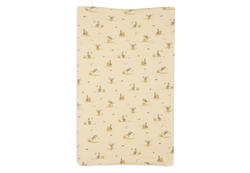 [580198] Jollein | Waskussenhoes Kangaroots Jersey Geel 50x70cm