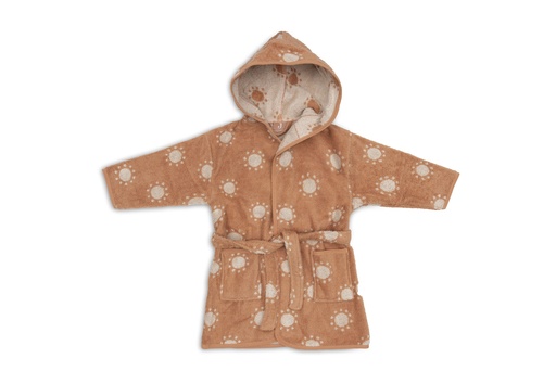 [580253] Jollein | Badjas Jacquard Sun Badstof Oranje 1-2Y