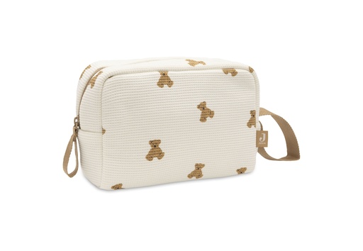 [580265] Jollein | Toilettas Mini Teddy Bear Little Waffle Ecru/Bruin