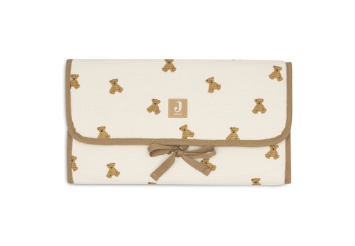 [580266] Jollein | Luiermatje Mini Teddy Bear Little Waffle Bruin/Ecru