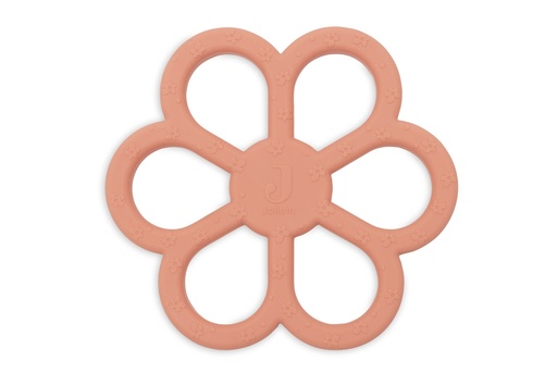 [580269] Jollein | Bijtring Flower Coral Rose Siliconen Rood