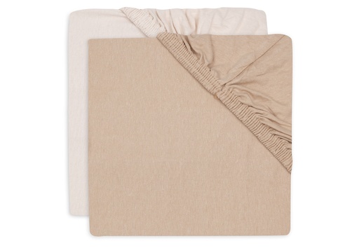 [580275] Jollein | Hoeslaken Blush/Wild Rose Jersey 60x120cm 2-pack