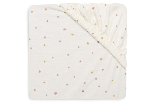 [580281] Jollein | Hoeslaken Kangaroots Dusty Dot Wieg/Draagmand 40/50x80/90cm