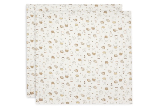 [580306] Jollein | Tetra Doek Miffy Family Farm 115x115cm 2-pack