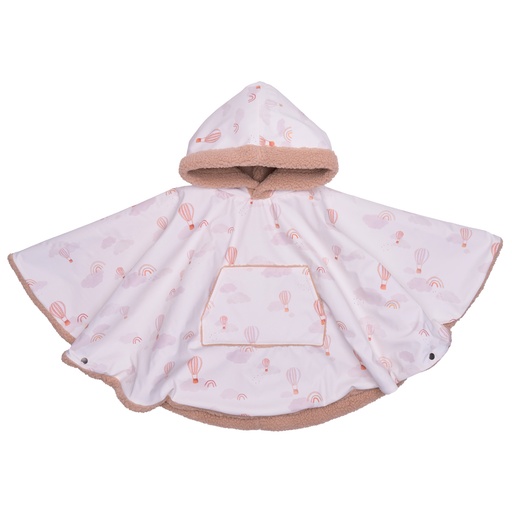 [580352] BB&Co | Poncho Outdoor Montgolfières/Sherpa Ourson 12-36m