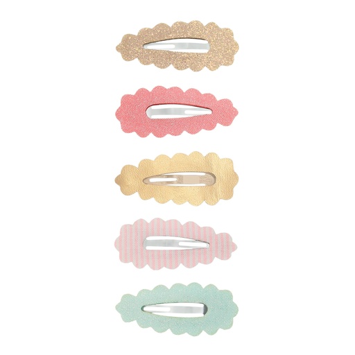 [580661] Mimi & Lula | Haarspeld Scalloped Edge Mini Clic Clacs 5-pack