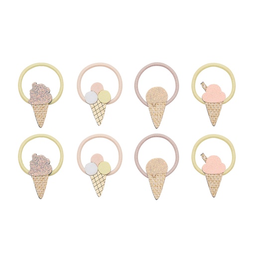 [580703] Mimi & Lula | Haarelastiek Ice Cream Mini Ponies 8-pack