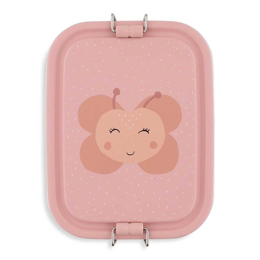 [580732] Trixie | Brooddoos Mrs. Butterfly Klein Roze 17x13x6cm